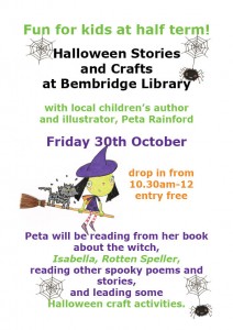 halloween library poster